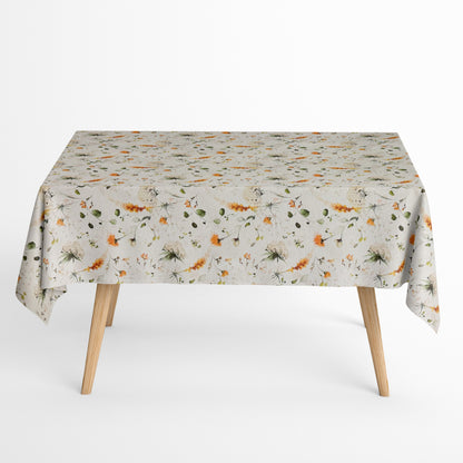 Baumwoll Tischdecke Blumen Blüten