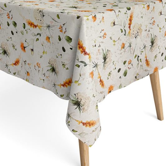 Baumwoll Tischdecke Blumen Blüten