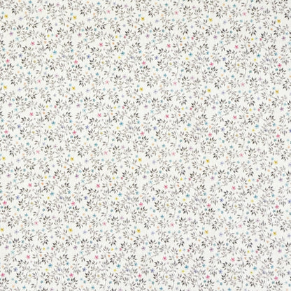 Nappe jacquard en coton enduit antitache DG123 vrilles florales carrée ronde ovale