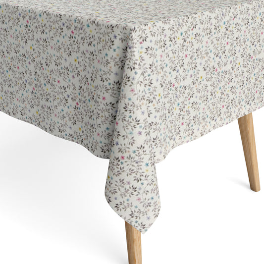 Jacquard Tischdecke aus beschichteter Baumwolle mit Fleckenschutz DG123 Blumenranken eckig rund oval
