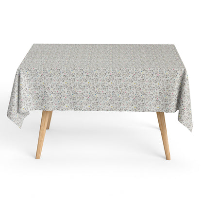 Nappe jacquard en coton enduit antitache DG123 vrilles florales carrée ronde ovale