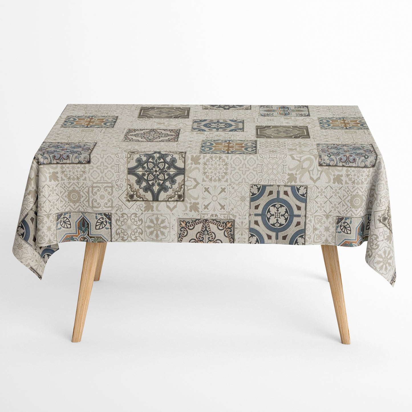 Beschichtete Baumwoll Tischdecke Mosaik