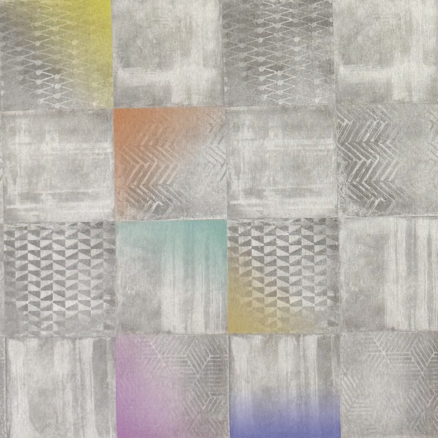 Baumwoll Tischdecke Mosaik Karo