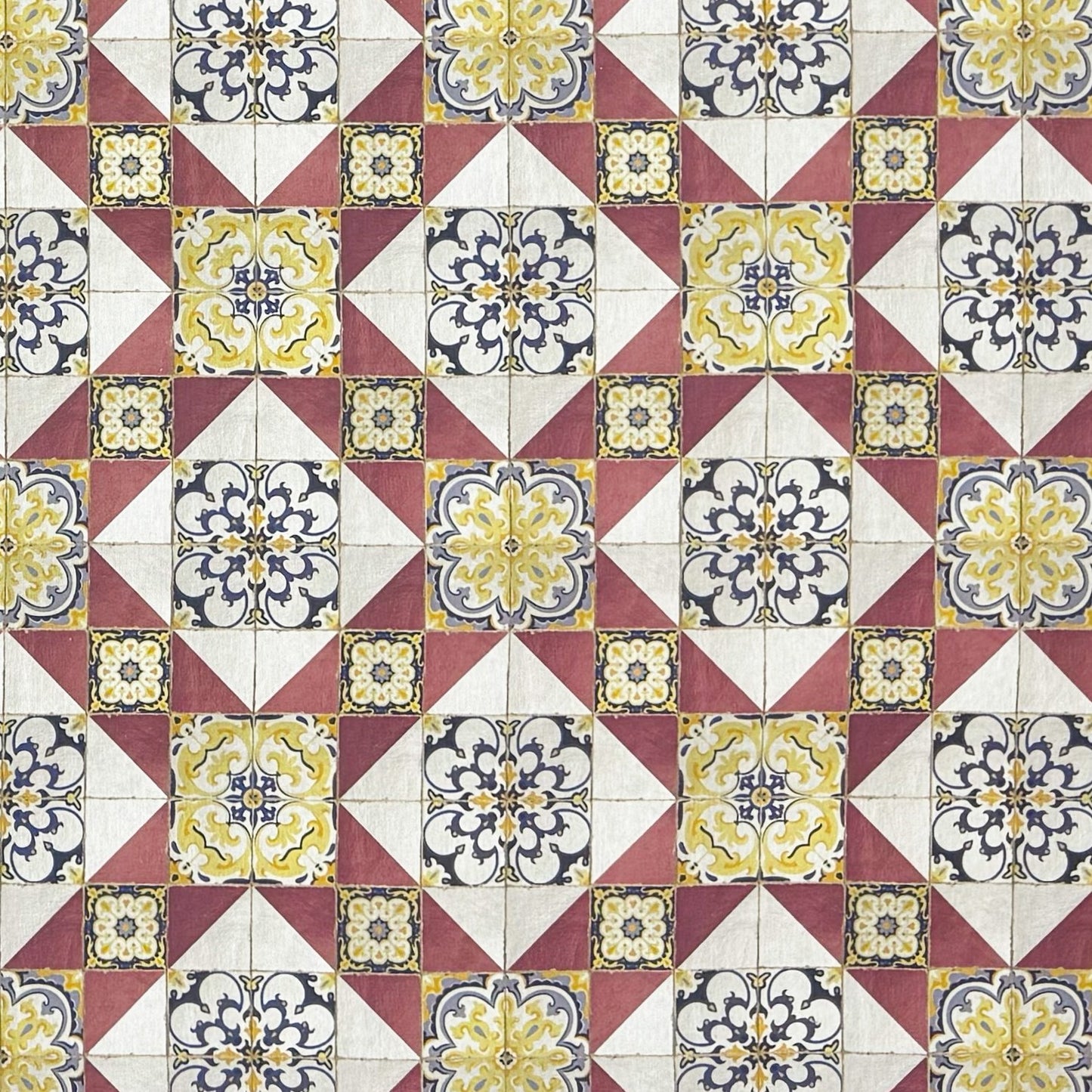 Beschichtete Baumwoll Tischdecke Mosaik