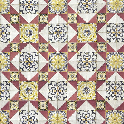 Beschichtete Baumwoll Tischdecke Mosaik