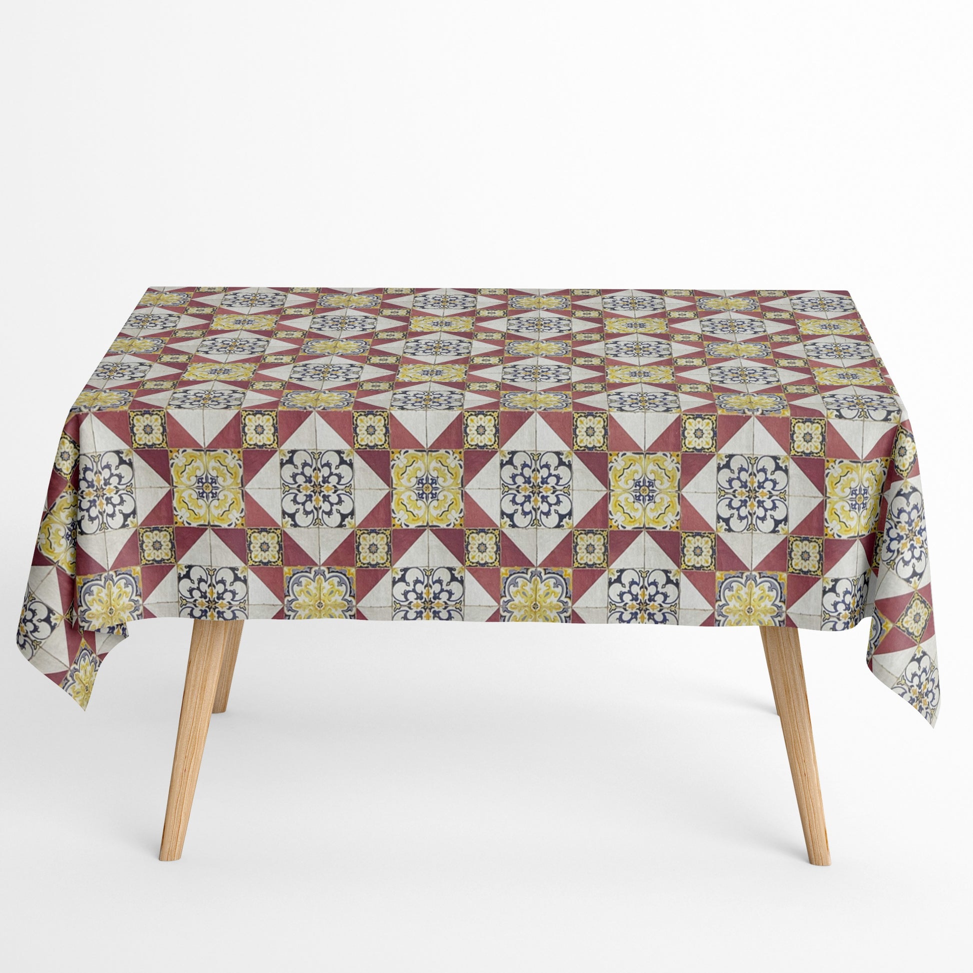 Beschichtete Baumwoll Tischdecke Mosaik