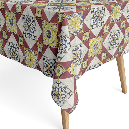 Beschichtete Baumwoll Tischdecke Mosaik