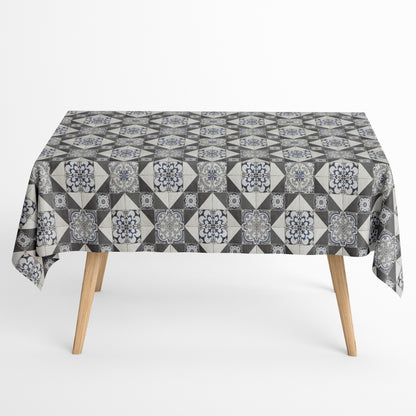 Beschichtete Baumwoll Tischdecke Mosaik