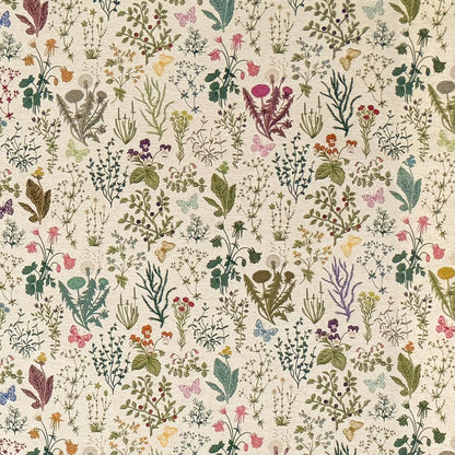 Baumwoll Tischdecke Gräser Wiesenblumen