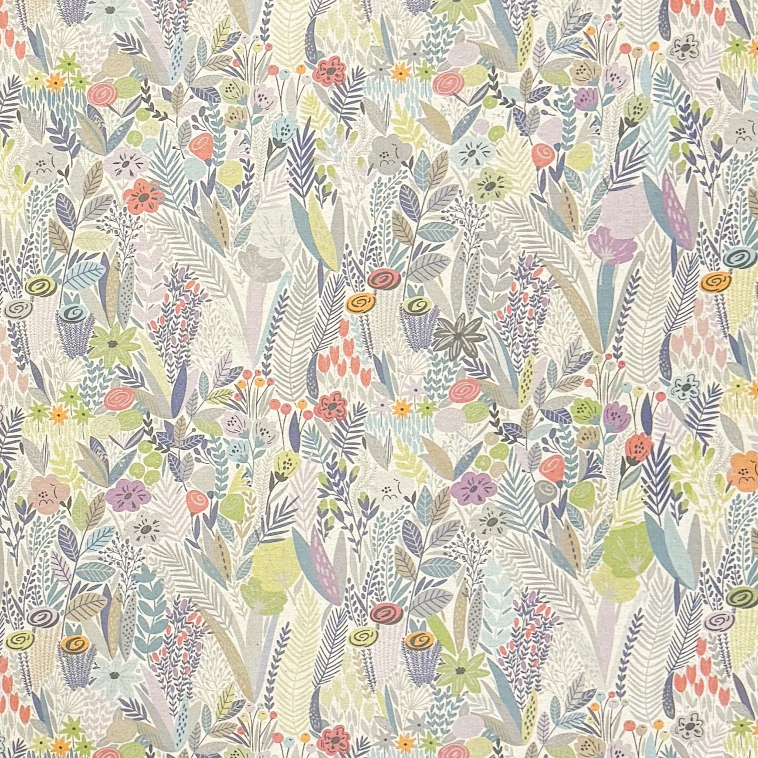Baumwoll Tischdecke bunte Blumenwiese