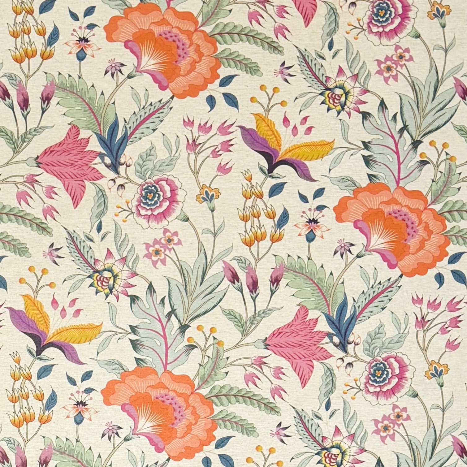 Baumwoll Tischdecke Mohnblumen