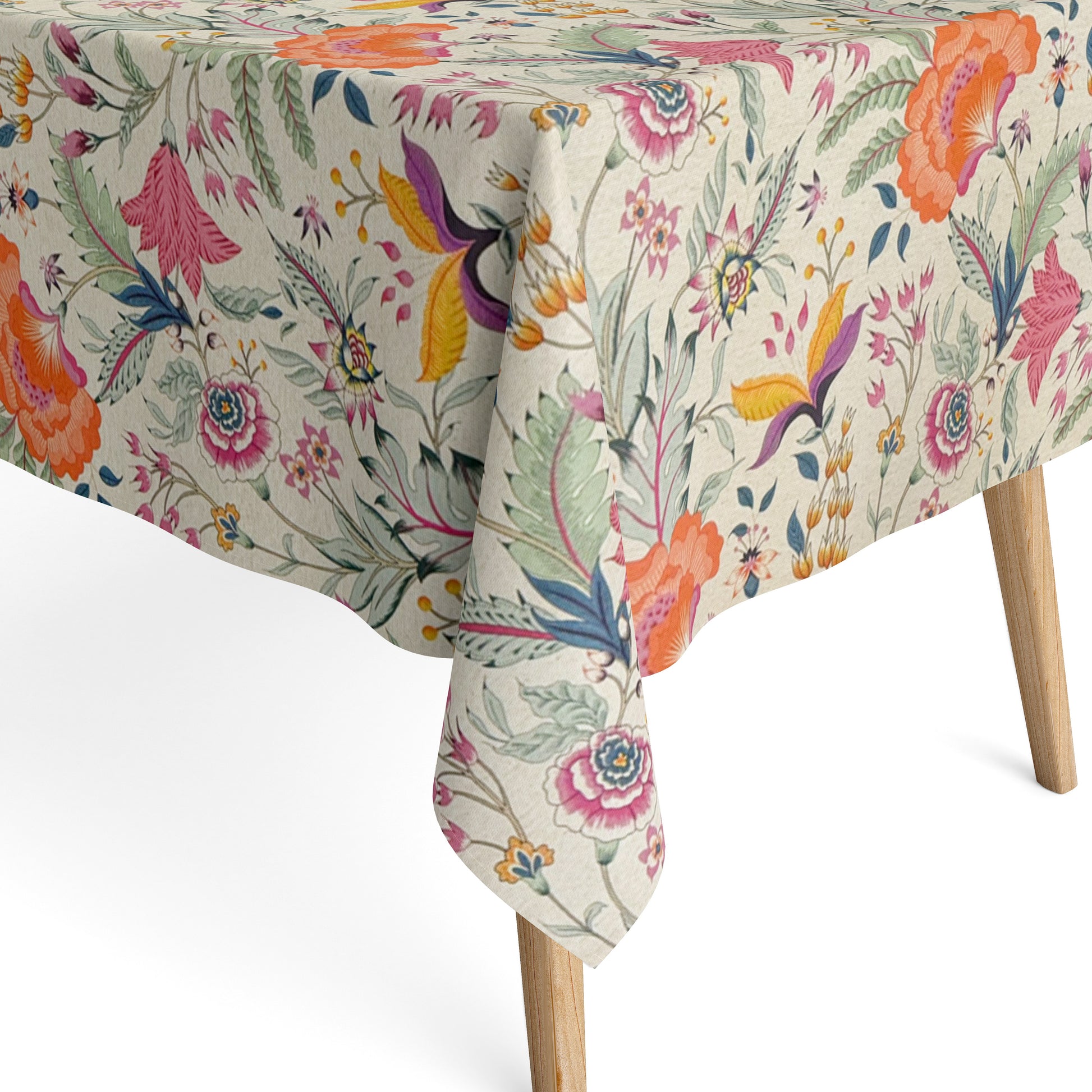 Baumwoll Tischdecke Mohnblumen