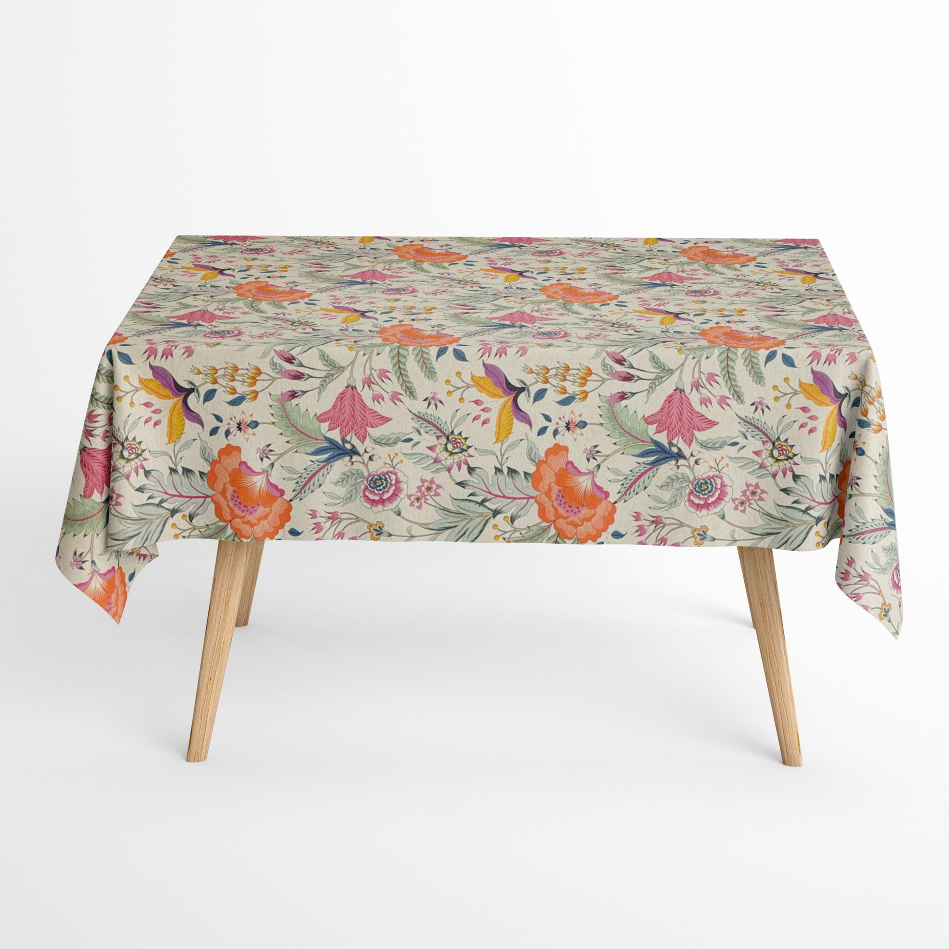 Baumwoll Tischdecke Mohnblumen