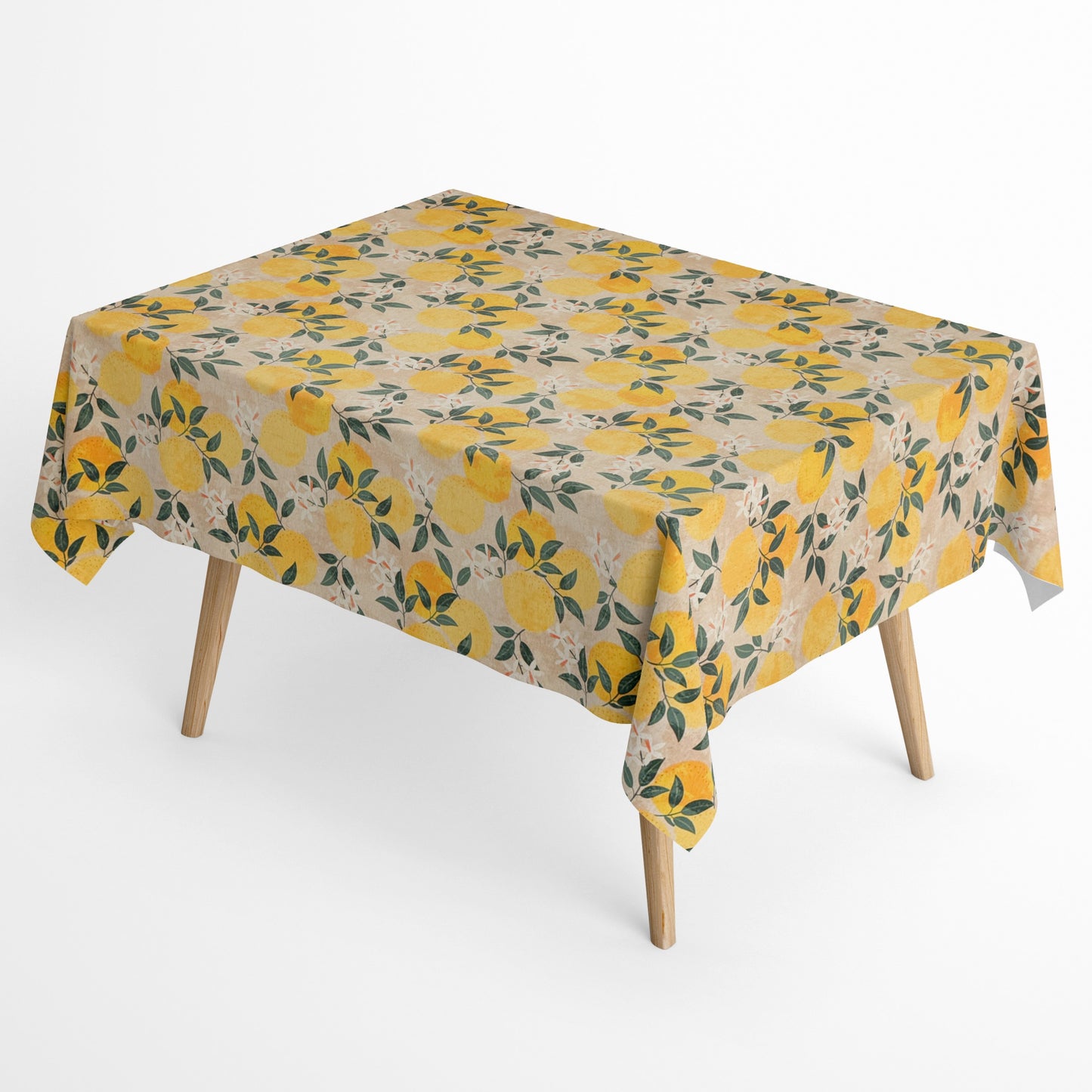 Baumwoll Tischdecke Zitrone