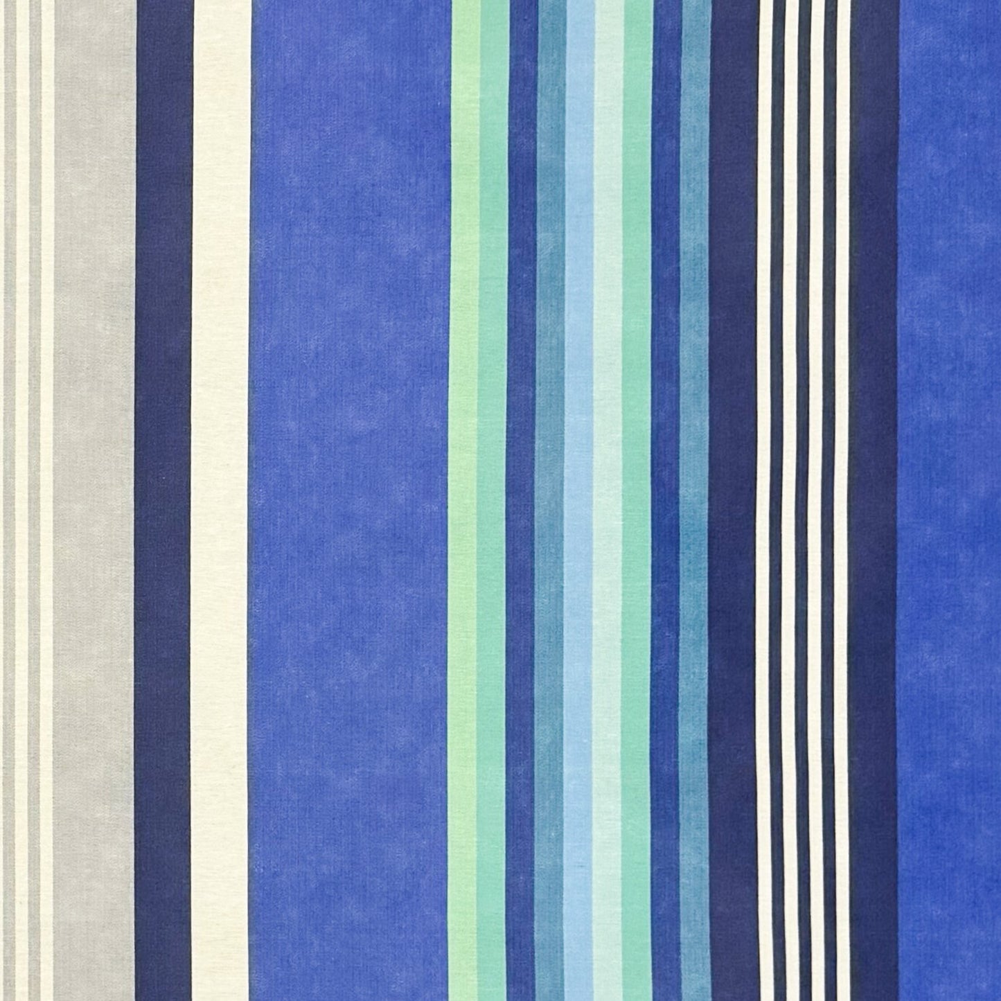 Baumwoll Tischdecke blaue Streifen