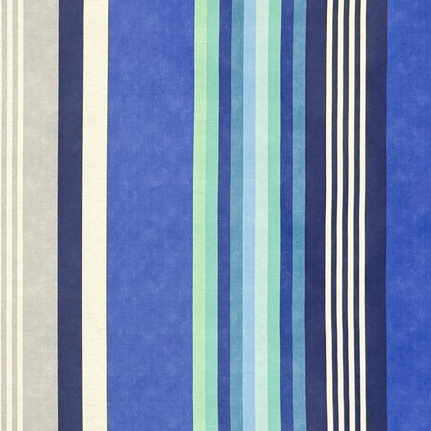 Baumwoll Tischdecke blaue Streifen
