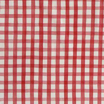 Wachstuch Tischdecke kariert rot