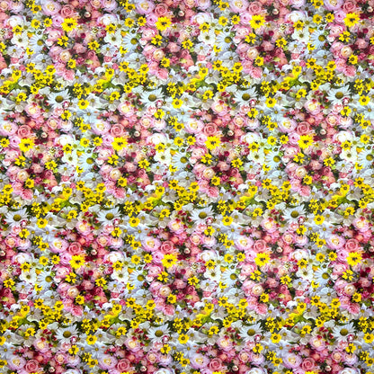 Oilcloth roll sold by the meter roll E190 roses flowers