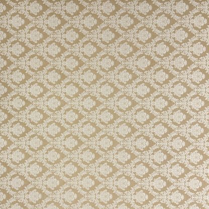 Textile Tischdecke Baumwolle Weihnachten beige Ornamente