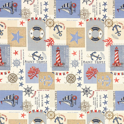 Jacquard Tischdecke maritim