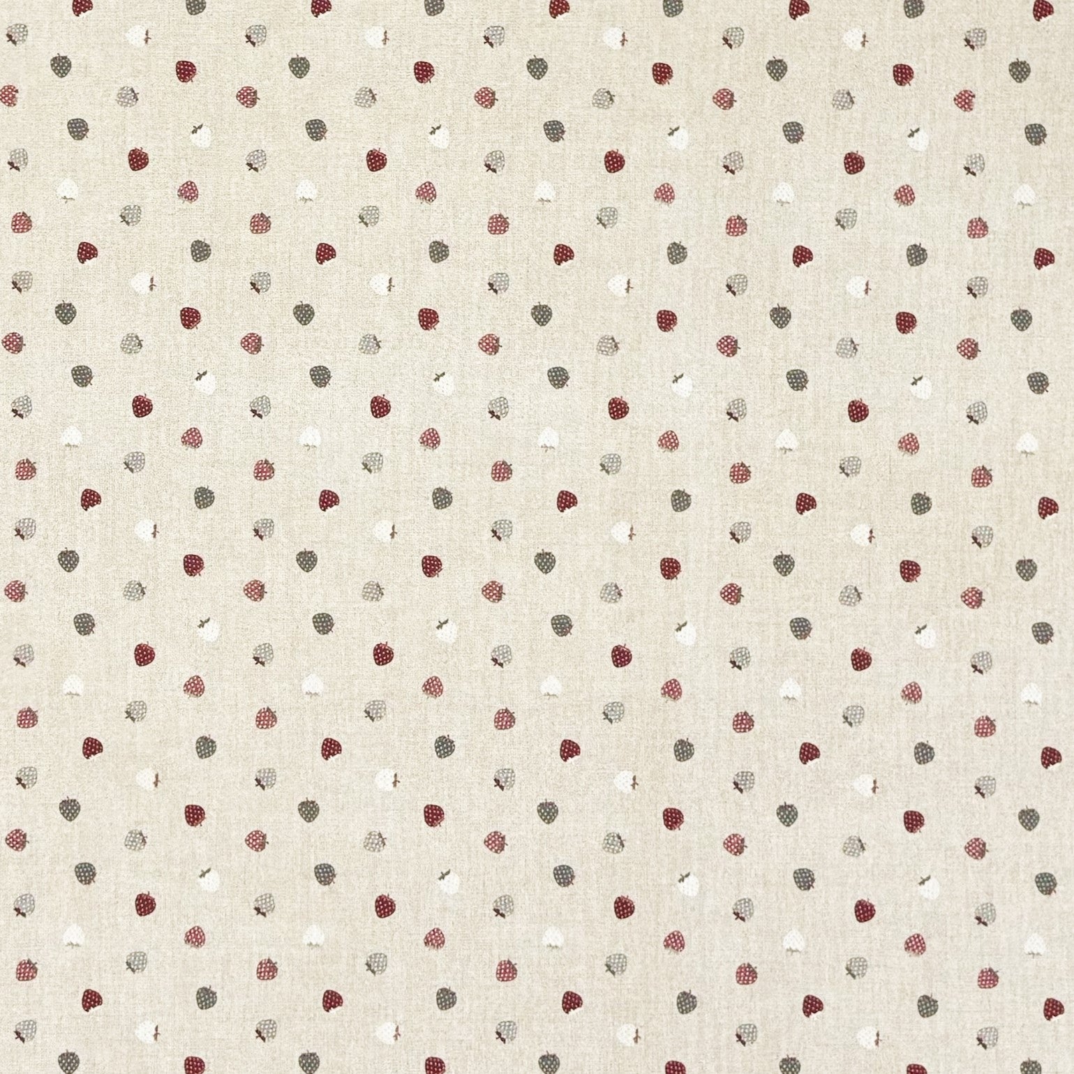 Baumwoll Tischdecke Erdbeeren
