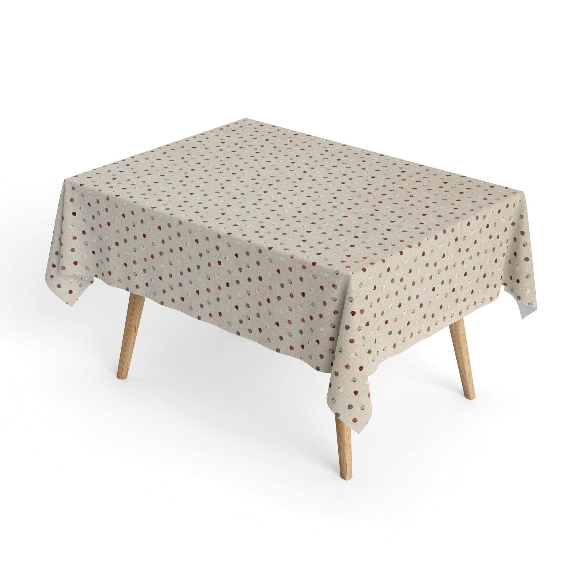Baumwoll Tischdecke Erdbeeren