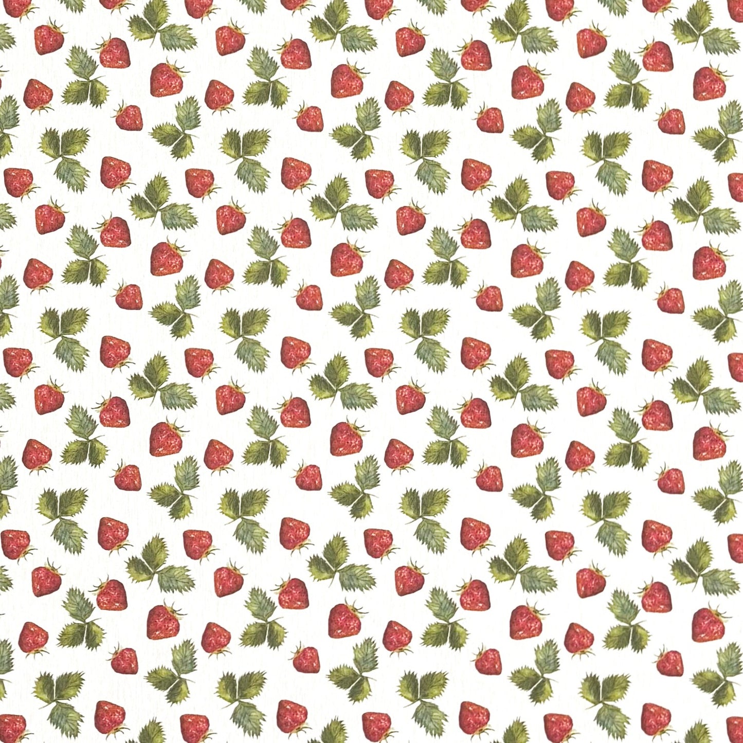beschichtete Baumwoll Tischdecke Erdbeeren 