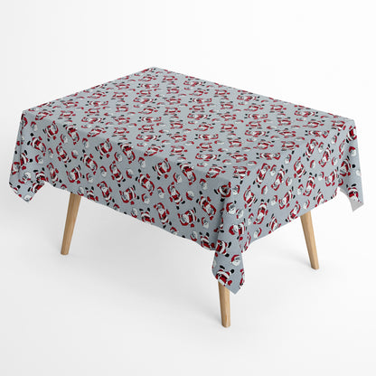 Cotton tablecloth Christmas Advent GLOTON C-801 Santa Claus grey square round oval