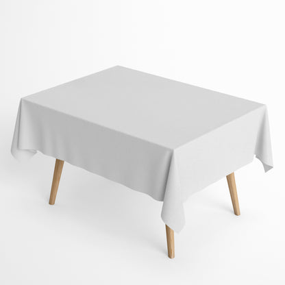 Jacquard Tischdecke aus beschichteter Baumwolle mit Fleckenschutz IBIZA BLANCO weiß uni einfarbig eckig rund oval