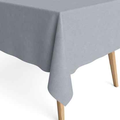 Jacquard Tischdecke in einfarbig hellgrau