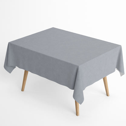 Jacquard Tischdecke in einfarbig hellgrau