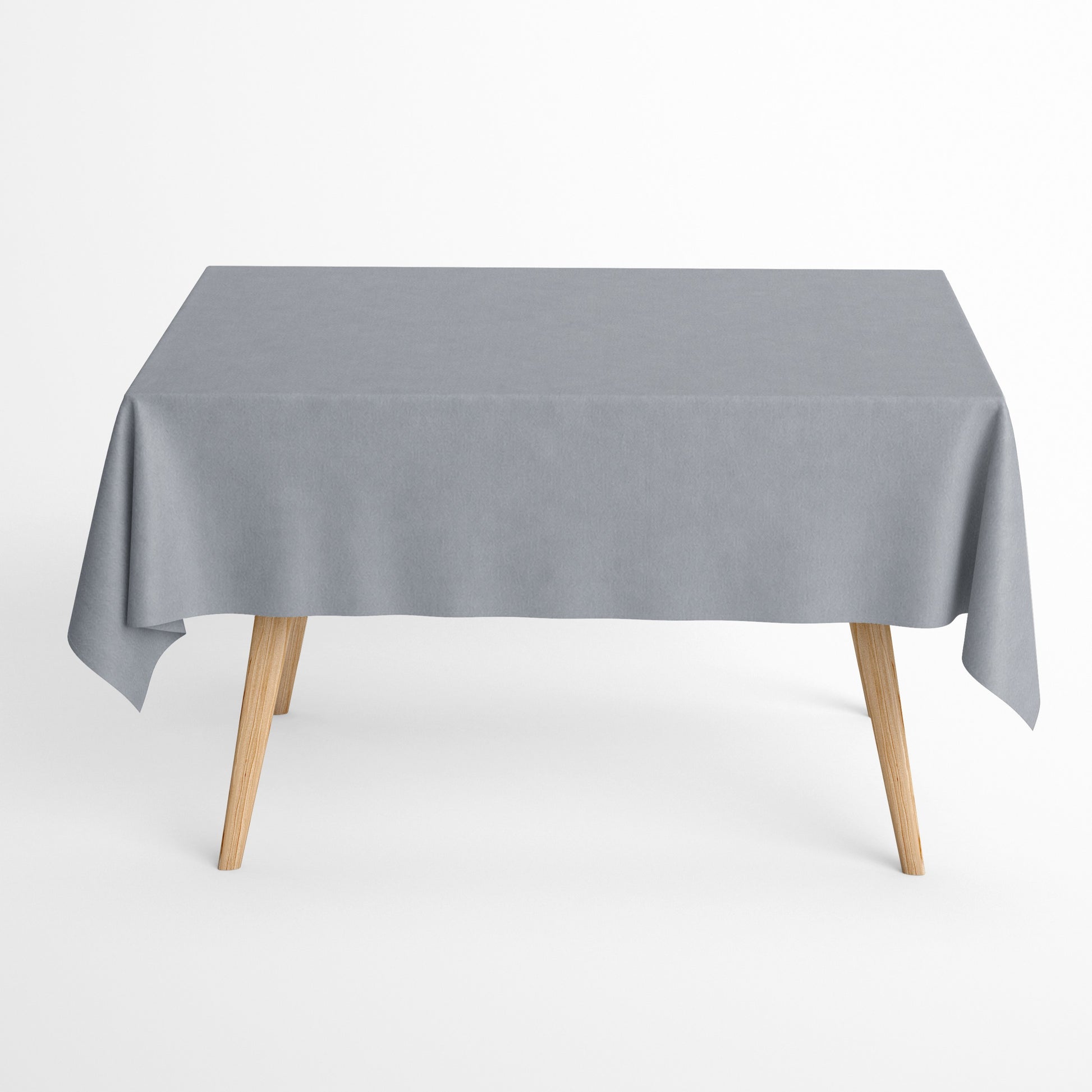 Jacquard Tischdecke in einfarbig hellgrau