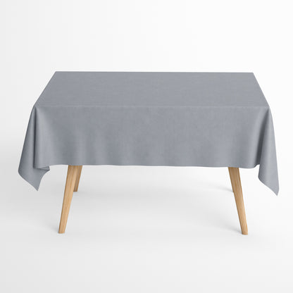 Jacquard Tischdecke in einfarbig hellgrau