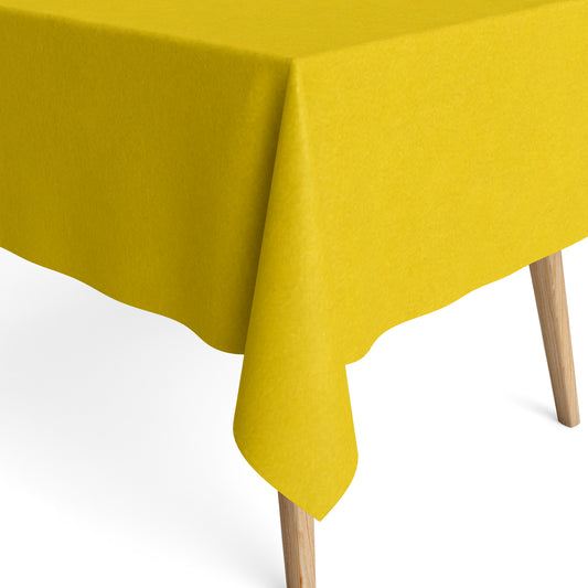 Jacquard Tischdecke einfarbig gelb