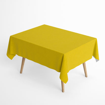 Jacquard Tischdecke einfarbig gelb