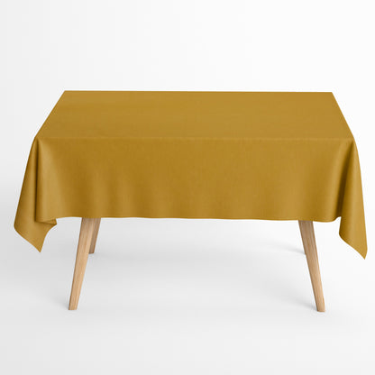 beschitete Baumwolle Tischdecke curry gelb