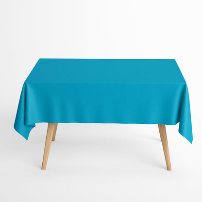 Jacquard Tischecke hellblau einfarbig