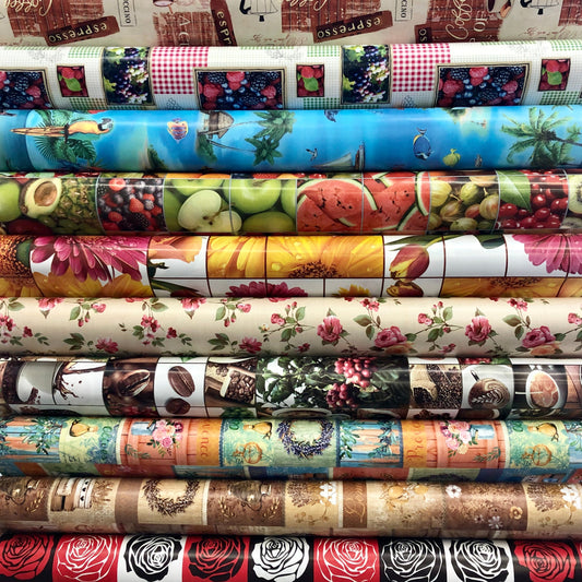 Oilcloth roll roll goods 5 m SPECIAL ITEMS remaining stock various motifs designs