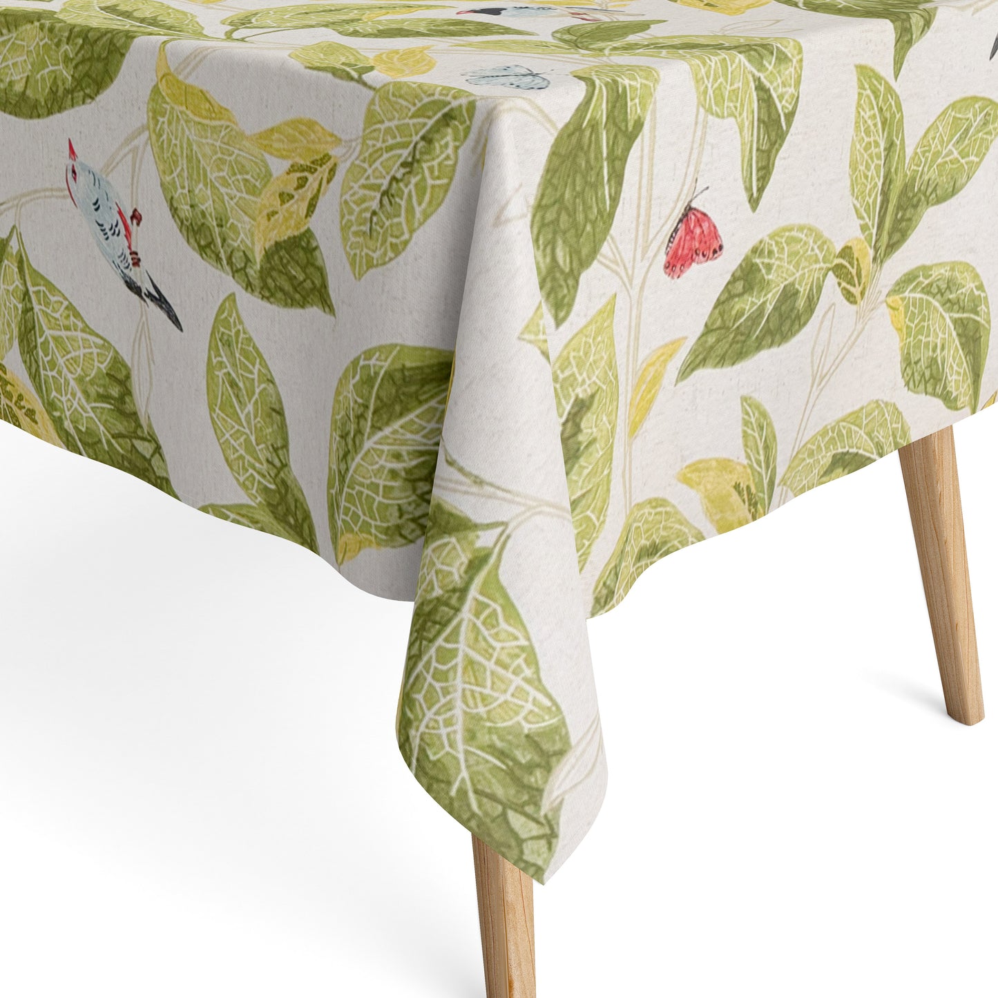 Baumwoll Tischdecke Blätter