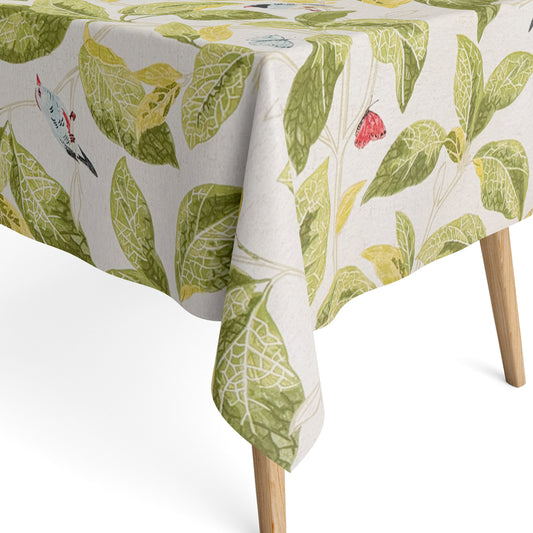 Baumwoll Tischdecke Blätter