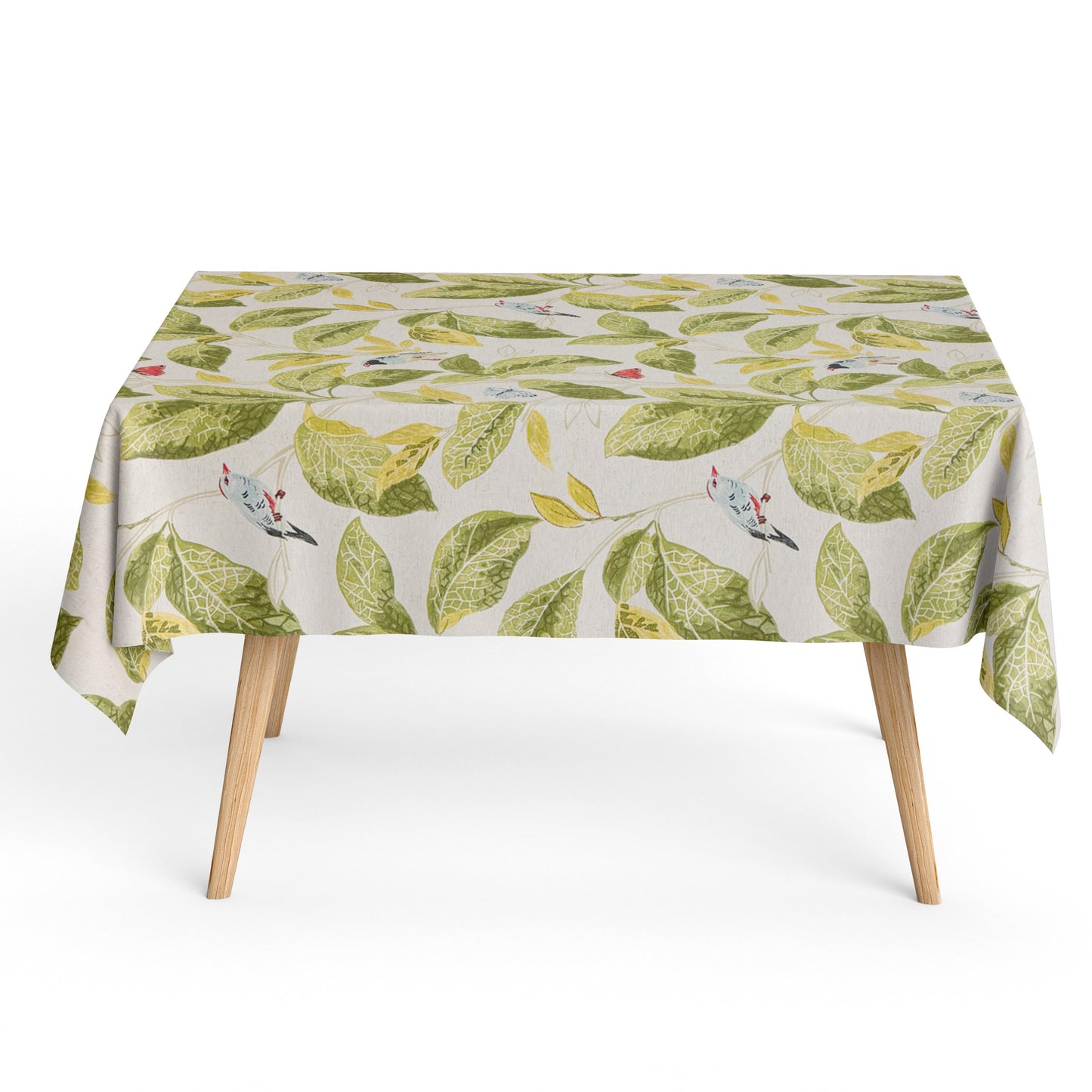 Baumwoll Tischdecke Blätter