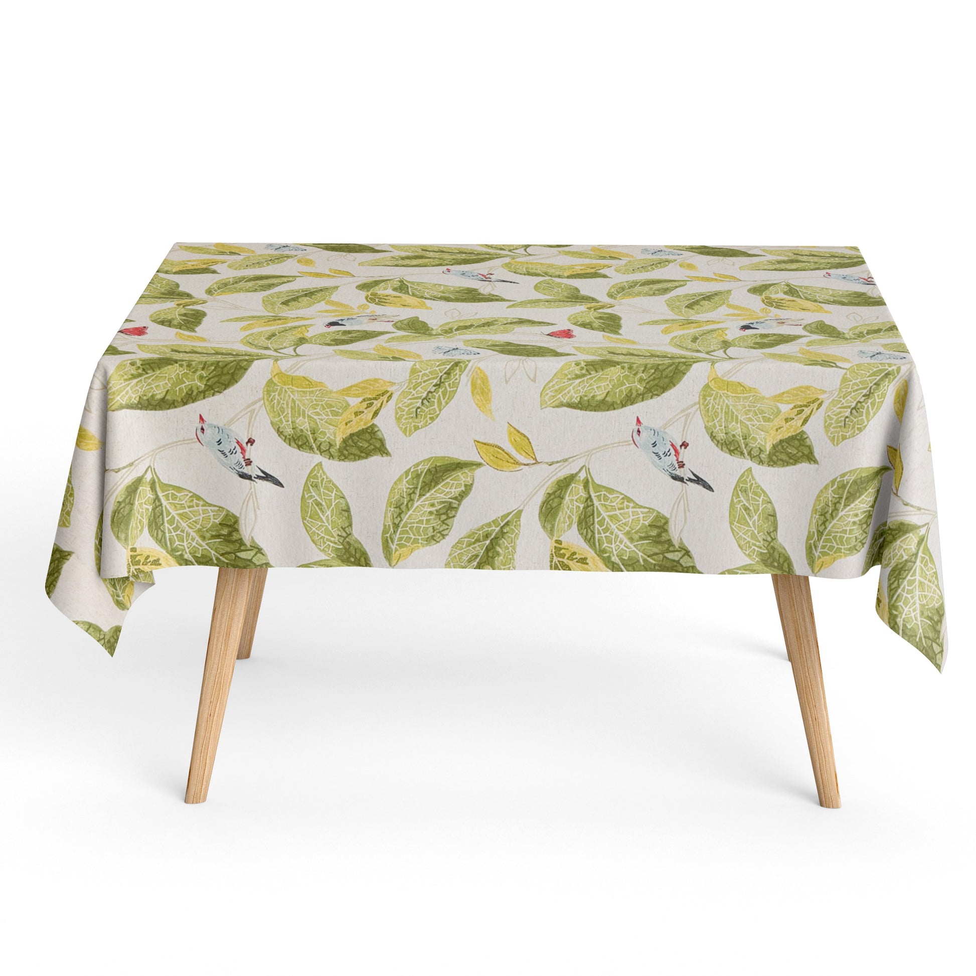 Baumwoll Tischdecke Blätter