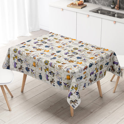 Wachstuch Tischdecke Zahlen