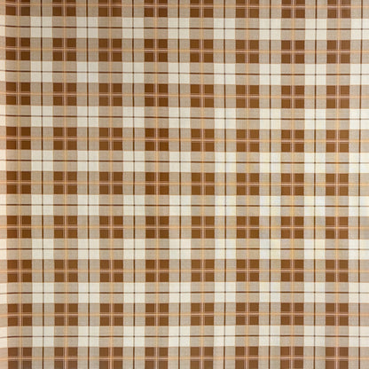 Wachstuch Tischdecke Karo braun beige