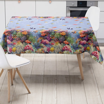 Wachstuch Tischdecke Korallen Meer