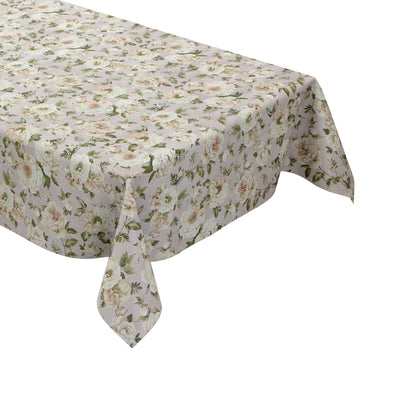 Wachstuch Tischdecke Rosen auf altrosa