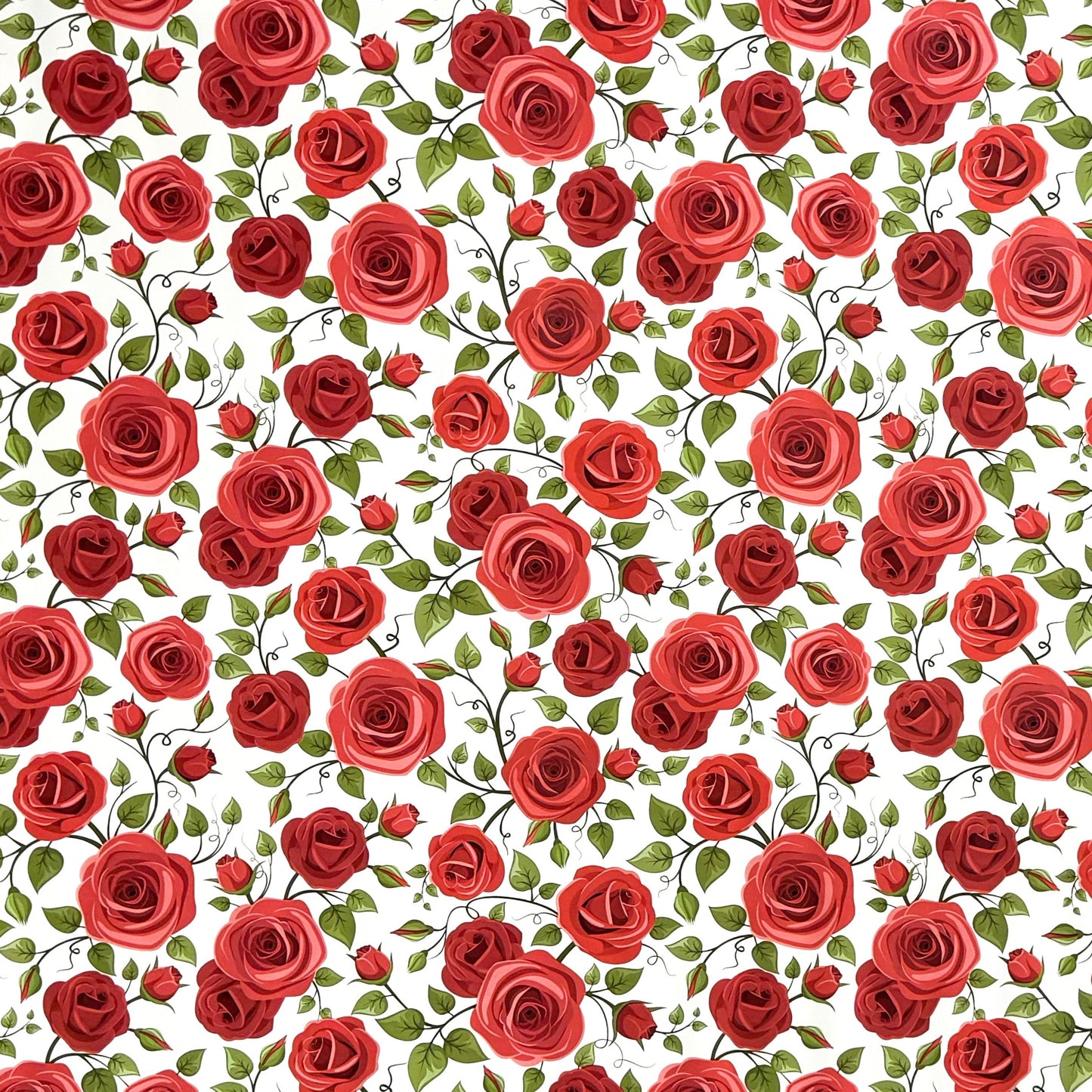 Wachstuch Tischdecke rote Rosen