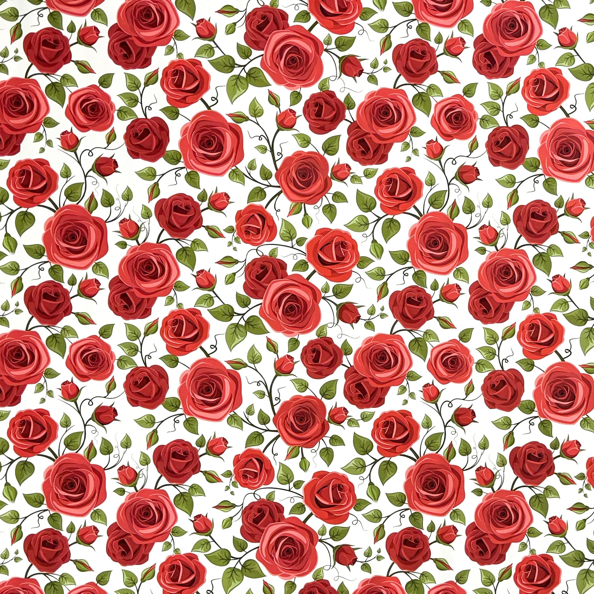 Wachstuch Tischdecke rote Rosen