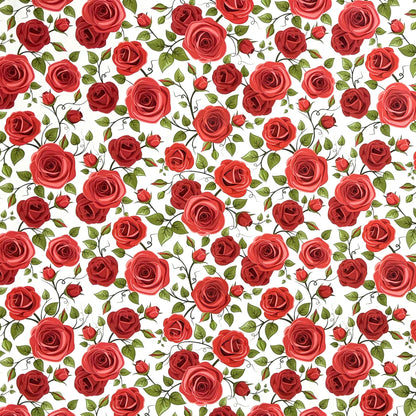 Wachstuch Tischdecke rote Rosen