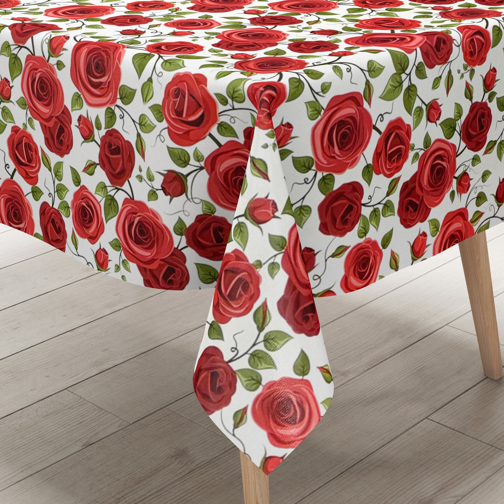 Wachstuch Tischdecke rote Rosen